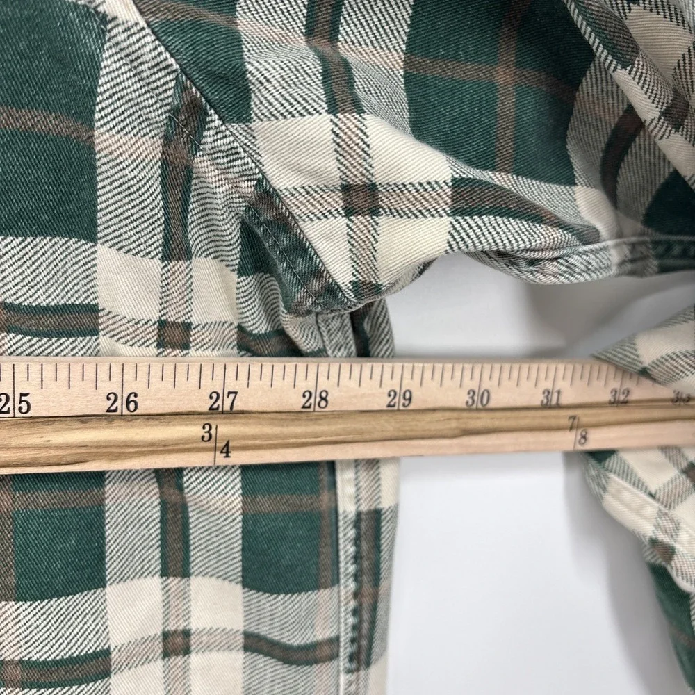 Vintage Abercrombie & Fitch Long Sleeve Button Front Flannel Shirt XL Grunge - Picture 8 of 11